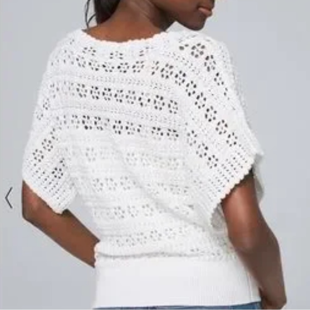 White Knit Summer Sweater